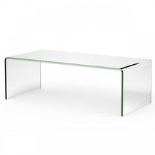Load image into Gallery viewer, Modern Minimalist Tempered Glass Round Corner Coffee Table for Living Room

