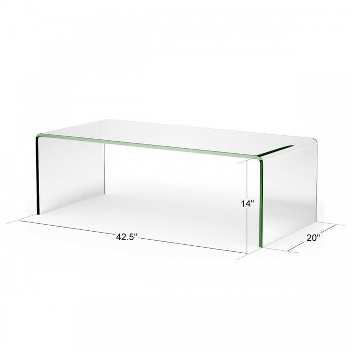 Modern Minimalist Tempered Glass Round Corner Coffee Table for Living Room
