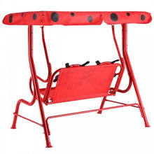 Load image into Gallery viewer, Costway Outdoor Swing Chair for Children with Canopy - Suitable for Porch, Patio, and Garden
