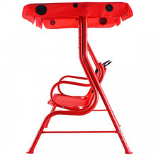 Load image into Gallery viewer, Costway Outdoor Swing Chair for Children with Canopy - Suitable for Porch, Patio, and Garden
