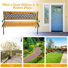Load image into Gallery viewer, Outdoor Patio Garden Vintage Cast Iron Three-Person Bench for Courtyard - Leisure Bench
