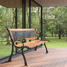 Load image into Gallery viewer, Outdoor Patio Garden Vintage Cast Iron Three-Person Bench for Courtyard - Leisure Bench
