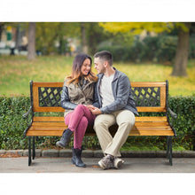 Load image into Gallery viewer, Outdoor Patio Garden Vintage Cast Iron Three-Person Bench for Courtyard - Leisure Bench
