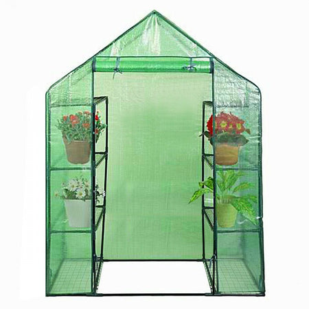 Collapsible Portable 4-Tier 8-Shelf Walk-In Plant Greenhouse