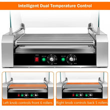 Load image into Gallery viewer, Portable Stainless Steel Roller Hot Dog Grill
