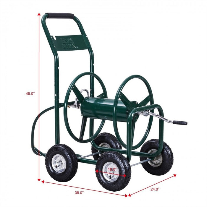 300-Foot Outdoor Garden Yard Hose Reel Cart