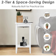 Load image into Gallery viewer, Costway Modern Side Table Night Stand with Storage Shelf - Suitable for Bedroom
