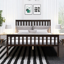 Load image into Gallery viewer, Rustic Minimalist Solid Wood Bed Frame with Storage Underneath
