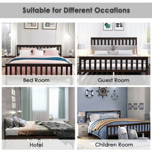 Load image into Gallery viewer, Rustic Minimalist Solid Wood Bed Frame with Storage Underneath
