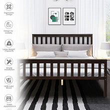 Load image into Gallery viewer, Rustic Minimalist Solid Wood Bed Frame with Storage Underneath
