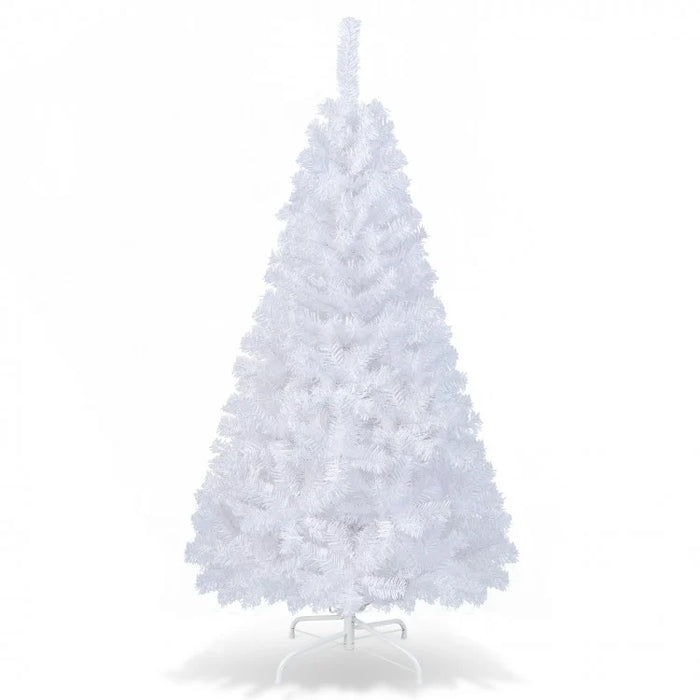 White Christmas Tree with Built-in Metal Stand - Suitable for Christmas Activities and Decorations
