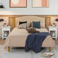 Load image into Gallery viewer, White Bedside Table with Drawers and Shelves for Bedroom and Sofa
