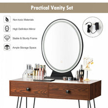 Load image into Gallery viewer, Industrial Vintage Bedroom Makeup Table Furniture with LED Lights
