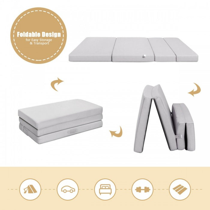 Multifunctional Folding Mattress Lounge Chair for Dorm & Home