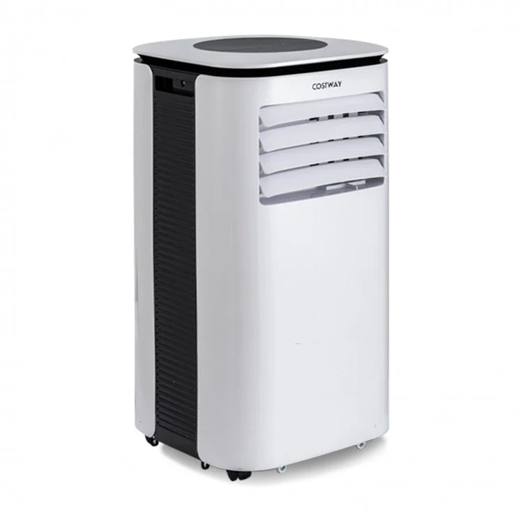 9000 BTU Costway White Portable Air Conditioner with 4-in-1 Modes