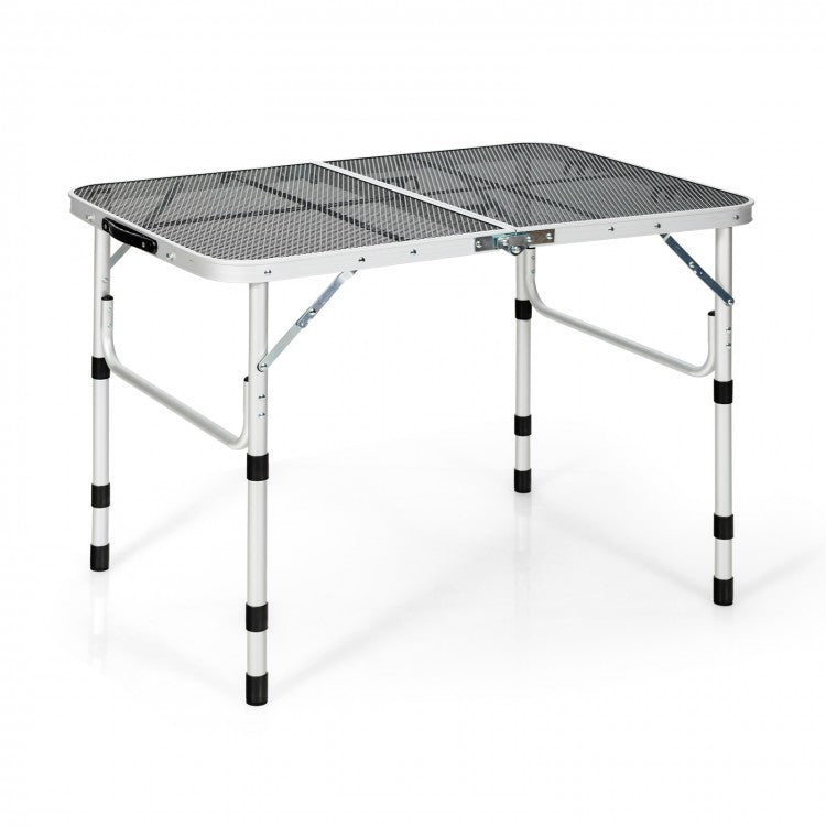 Outdoor Camping Folding BBQ Table, Easy to Assemble and Portable