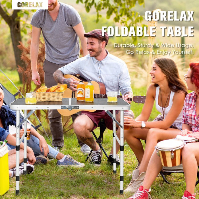 Outdoor Camping Folding BBQ Table, Easy to Assemble and Portable