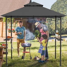 Load image into Gallery viewer, 8x5 Outdoor Gazebo Barbecue Shelter Dual-Tier Canopy Tent
