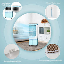 Load image into Gallery viewer, 4-in-1 LED Evaporative Cooler and Fan with 12L Water Tank
