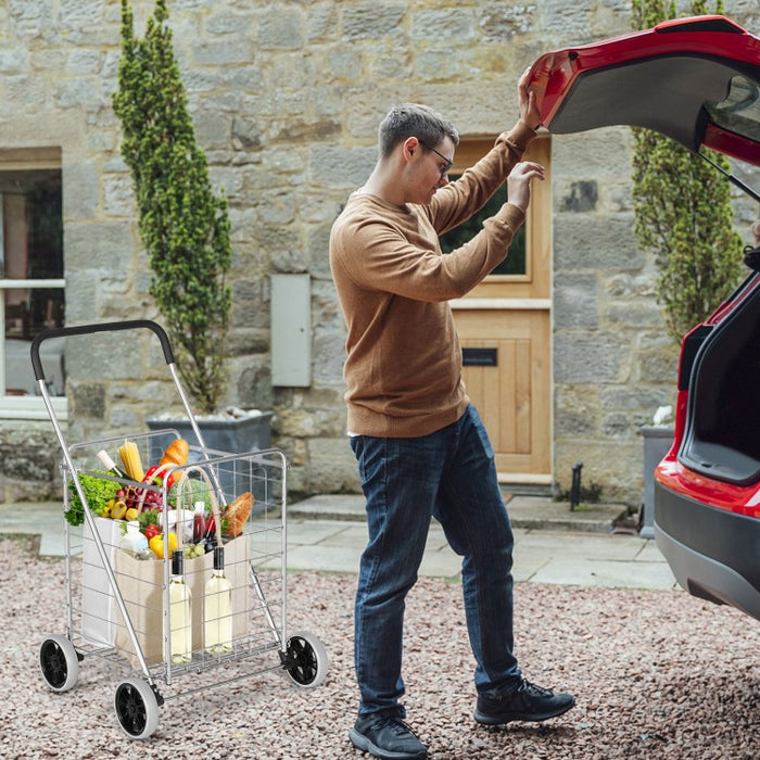 Multifunctional Portable Folding Grocery Shopping Cart