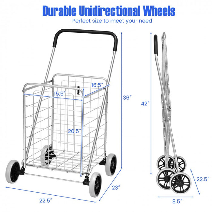 Multifunctional Portable Folding Grocery Shopping Cart