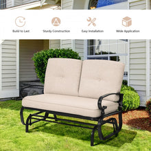 Load image into Gallery viewer, Outdoor Garden 2-Seater Swing Hanging Chair with Cushions
