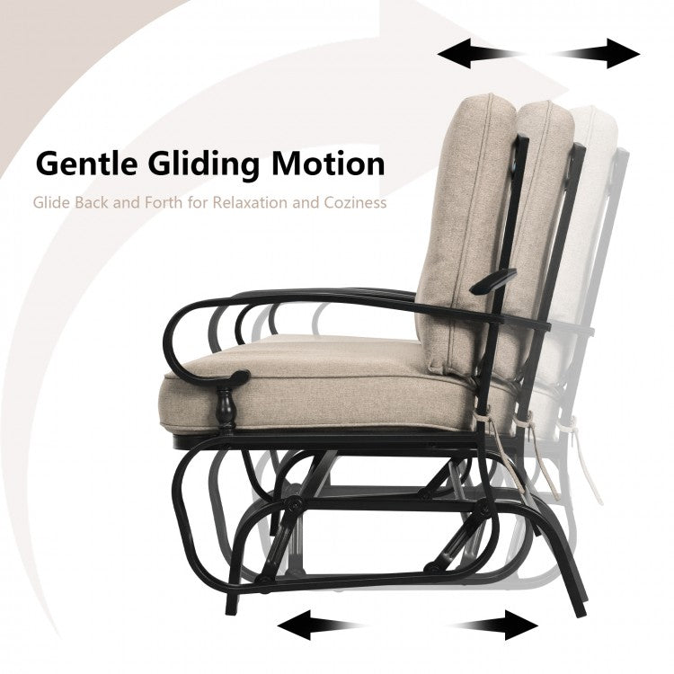 Outdoor Garden 2-Seater Swing Hanging Chair with Cushions