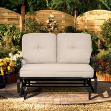Load image into Gallery viewer, Outdoor Garden 2-Seater Swing Hanging Chair with Cushions
