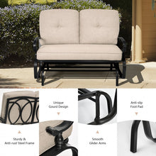 Load image into Gallery viewer, Outdoor Garden 2-Seater Swing Hanging Chair with Cushions

