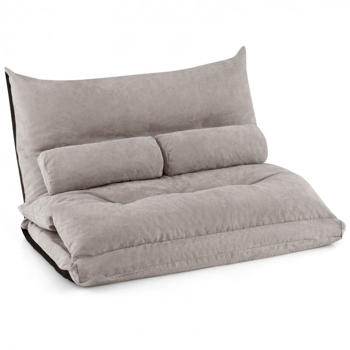 Modern Minimalist Coucah Foldable Sofa Bed with 2 Lumbar Pillows