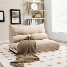 Load image into Gallery viewer, Modern Minimalist Coucah Foldable Sofa Bed with 2 Lumbar Pillows
