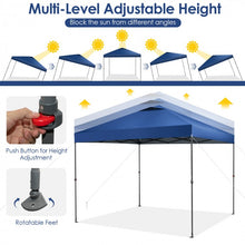 Load image into Gallery viewer, Costway 10x10 ft Outdoor Canopy Shade Pop-Up Tent with Carry Bag - Suitable for Backyard Parties and Gatherings
