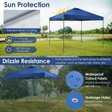 Load image into Gallery viewer, Costway 10x10 ft Outdoor Canopy Shade Pop-Up Tent with Carry Bag - Suitable for Backyard Parties and Gatherings
