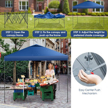 Load image into Gallery viewer, Costway 10x10 ft Outdoor Canopy Shade Pop-Up Tent with Carry Bag - Suitable for Backyard Parties and Gatherings
