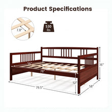 Load image into Gallery viewer, Multifunctional Modern Minimal Wood Sofa Bed Frame Furniture
