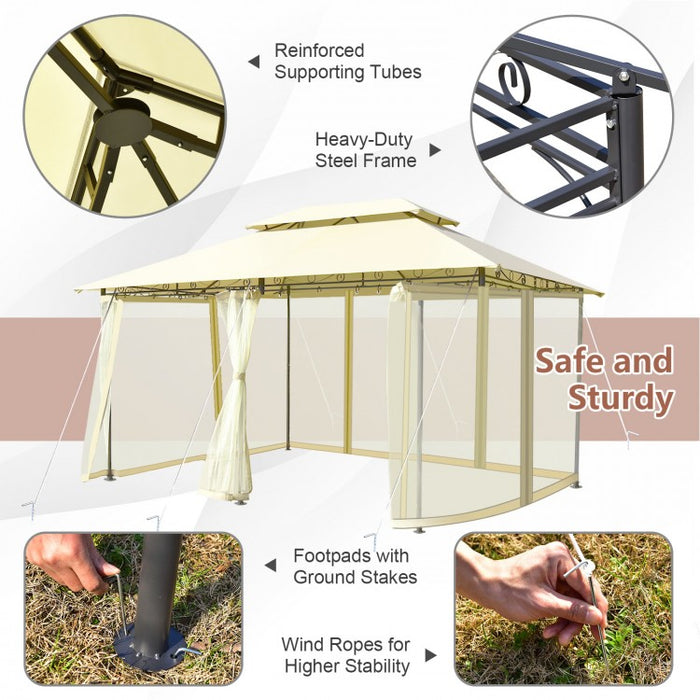 10' x 13' Outdoor Camping Tent with Removable Mesh Panels