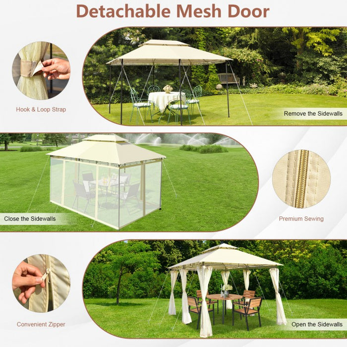 10' x 13' Outdoor Camping Tent with Removable Mesh Panels