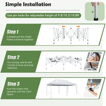 Load image into Gallery viewer, 10 x 20 Ft Outdoor Camping Canopy Tent with Carry Bag, Easy Setup
