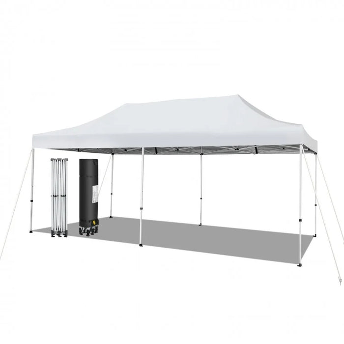 10 x 20 Ft Outdoor Camping Canopy Tent with Carry Bag, Easy Setup