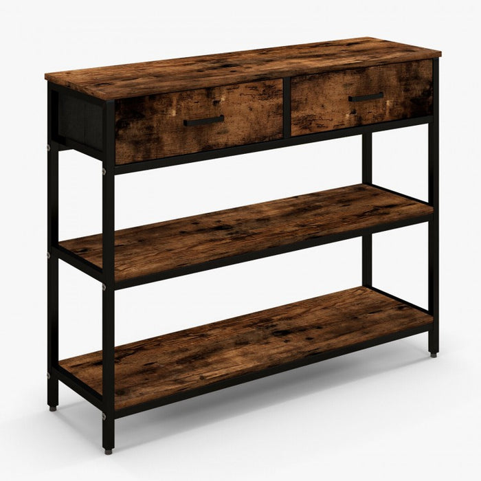 Costway Console Tables for Entryway with 2 Drawers - Suitable for Living Room