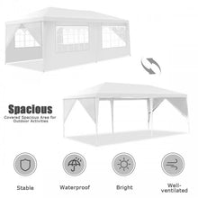 Load image into Gallery viewer, 10X20 Feet Outdoor Party Tent with Removable Walls and Carry Bag
