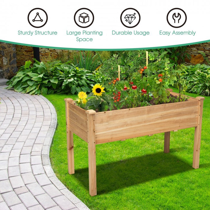 Elevated Wooden Garden/Patio Planter Boxes for Vegetable Gardening