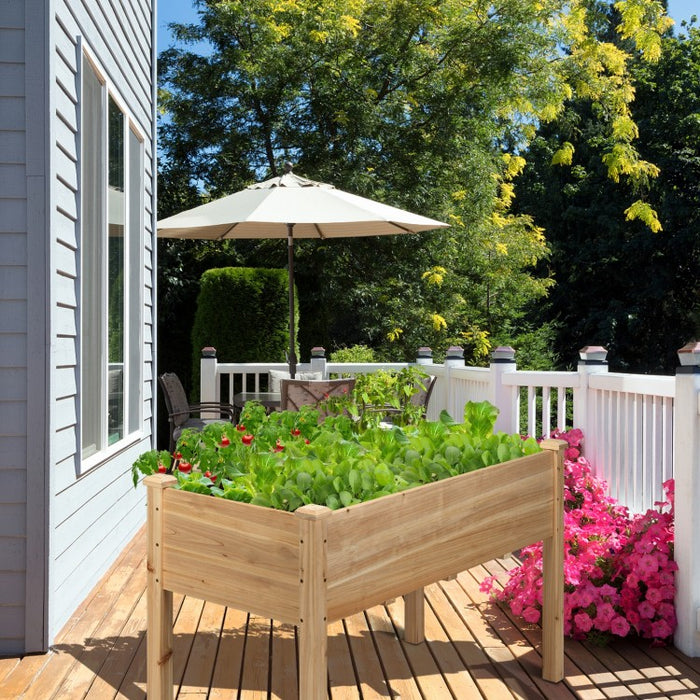 Elevated Wooden Garden/Patio Planter Boxes for Vegetable Gardening