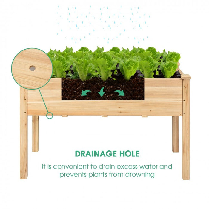 Elevated Wooden Garden/Patio Planter Boxes for Vegetable Gardening