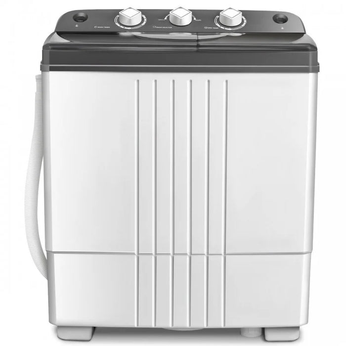 White Semi-Automatic Portable Washing Machine and Spin Dryer