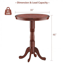 Load image into Gallery viewer, Costway Mid Century Modern Round Dining Table Chess Table - Suitable for Restaurant and Bar
