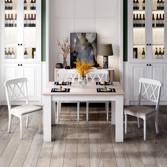 Modern Minimalist Dining Room Table for 4 People - Suitable for Kitchen and Dining Room