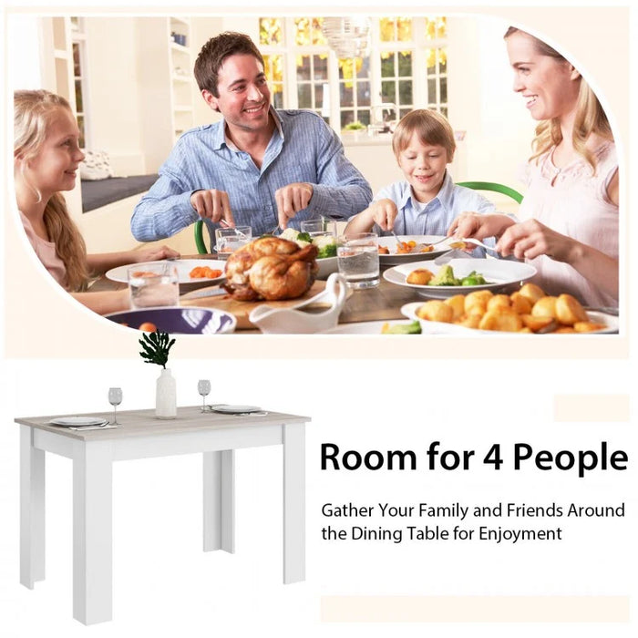 Modern Minimalist Dining Room Table for 4 People - Suitable for Kitchen and Dining Room