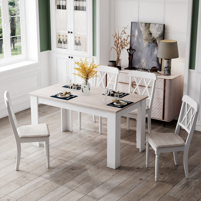 Modern Minimalist Dining Room Table for 4 People - Suitable for Kitchen and Dining Room