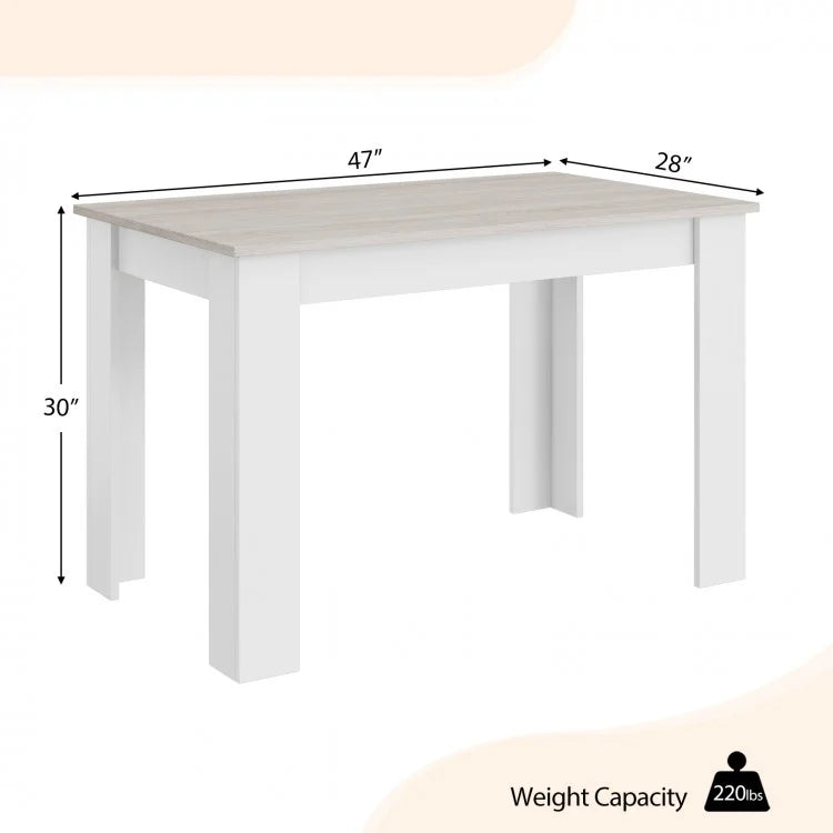 Modern Minimalist Dining Room Table for 4 People - Suitable for Kitchen and Dining Room